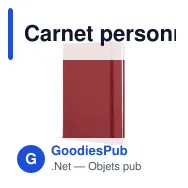 Carnet personnalisable A5 en PU et papier FSC avec logo - 12 coloris - Miniature 8