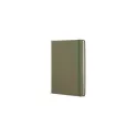 Variante Dried Green - Carnet personnalisable A5 en PU et papier FSC avec logo - 12 coloris