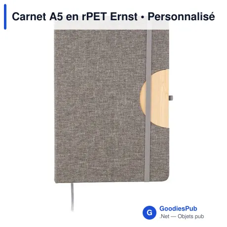 Carnet A5 en rPET Ernst
