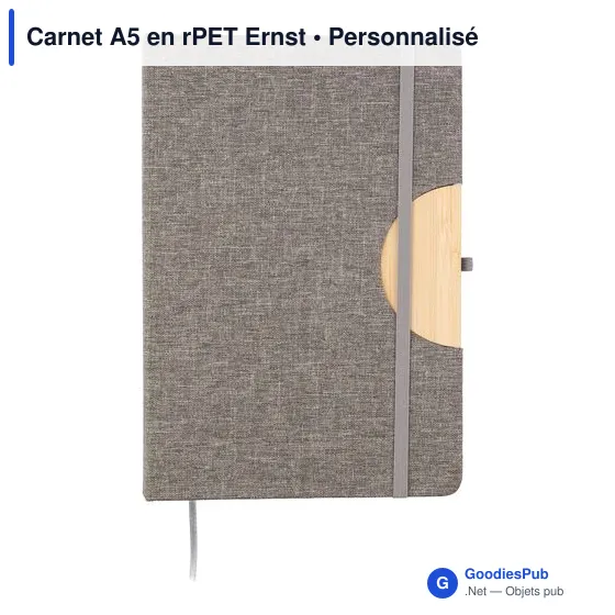 Carnet A5 en rPET Ernst - Image 1