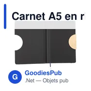 Carnet A5 en rPET Ernst - Miniature 3