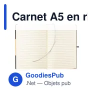 Carnet A5 en rPET Ernst - Miniature 4