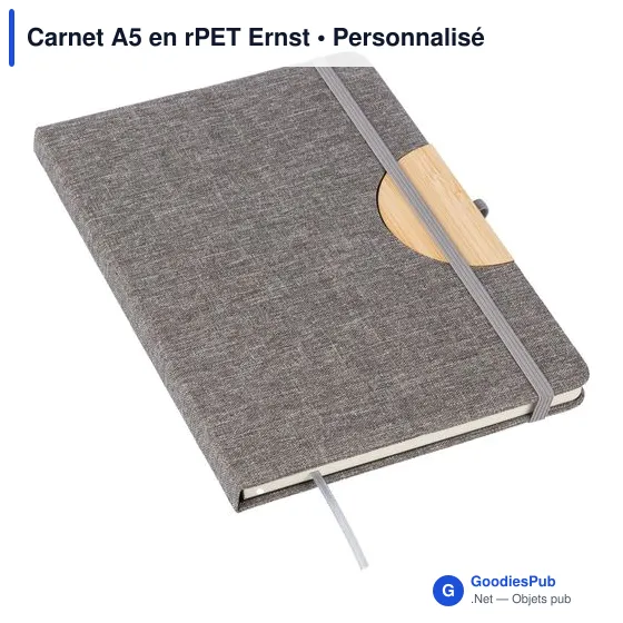Carnet A5 en rPET Ernst - Image 5