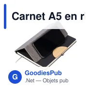 Carnet A5 en rPET Ernst - Miniature 6