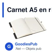 Carnet A5 en rPET Ernst - Miniature 7