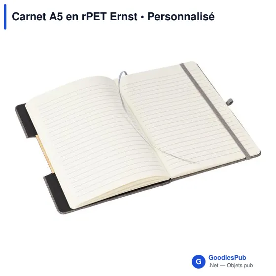 Carnet A5 en rPET Ernst - Image 7