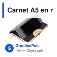 Carnet A5 en rPET Ernst - Miniature 8