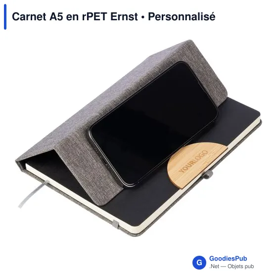 Carnet A5 en rPET Ernst - Image 8