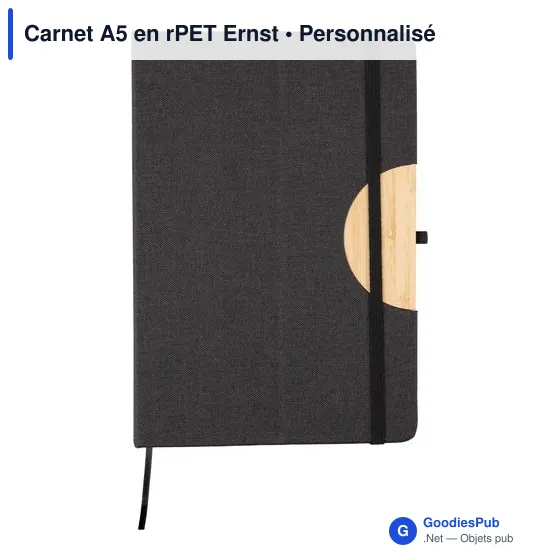 Carnet A5 en rPET Ernst - Image 9