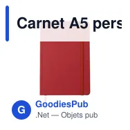 Carnet A5 personnalisable en rPET avec logo - Samira - Miniature 9