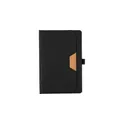 Variante noir - Carnet A5 personnalisable en rPET Thorsten avec logo