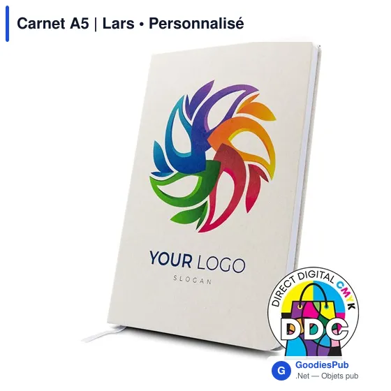 Carnet A5 personnalisable avec logo - Lars - Image 1