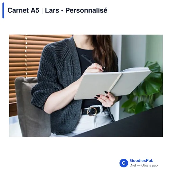 Carnet A5 personnalisable avec logo - Lars - Image 2