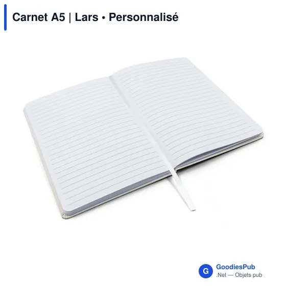 Carnet A5 personnalisable avec logo - Lars - Image 4