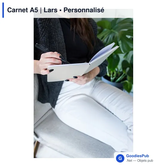 Carnet A5 personnalisable avec logo - Lars - Image 10