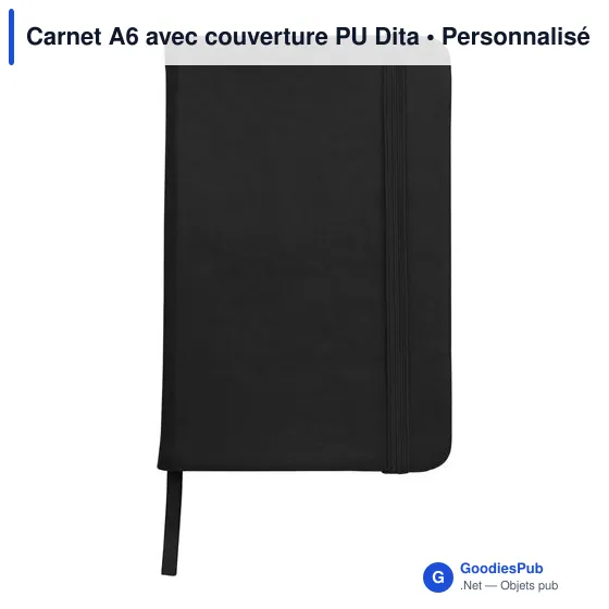 Carnet A6 avec couverture PU Dita - Image 1