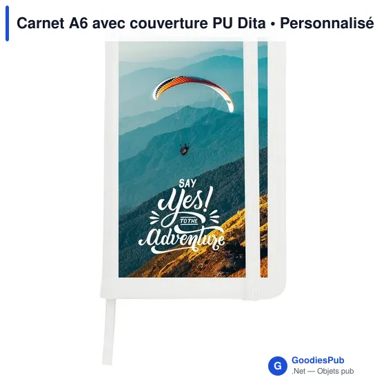 Carnet A6 avec couverture PU Dita - Image 12