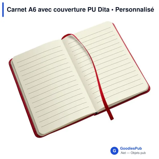 Carnet A6 avec couverture PU Dita - Image 3