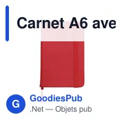 Carnet A6 avec couverture PU Dita - Miniature 4