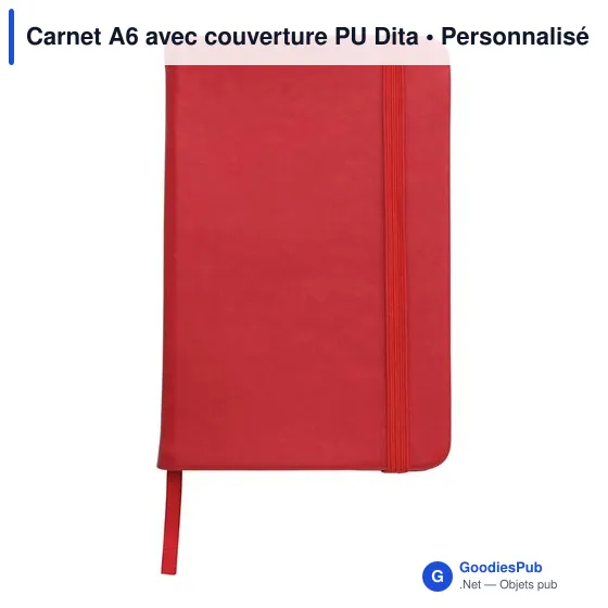 Carnet A6 avec couverture PU Dita - Image 4