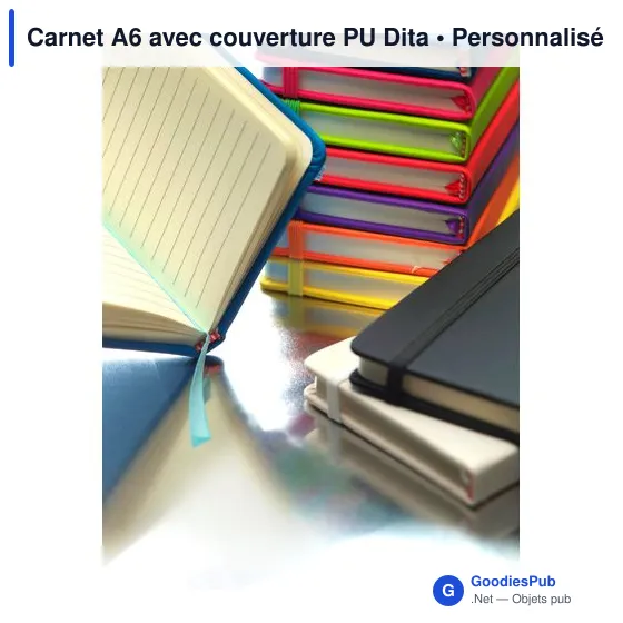 Carnet A6 avec couverture PU Dita - Image 6