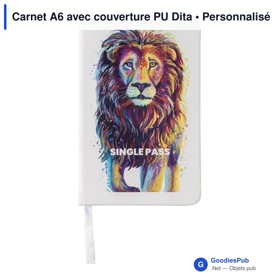 Carnet A6 avec couverture PU Dita - Image 9