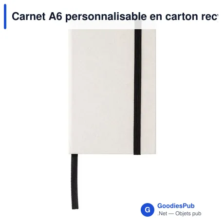 Carnet A6 personnalisable en carton recyclé avec logo - Bohdi