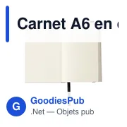Carnet A6 personnalisable en carton recyclé avec logo - Bohdi - Miniature 5
