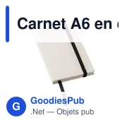 Carnet A6 personnalisable en carton recyclé avec logo - Bohdi - Miniature 6