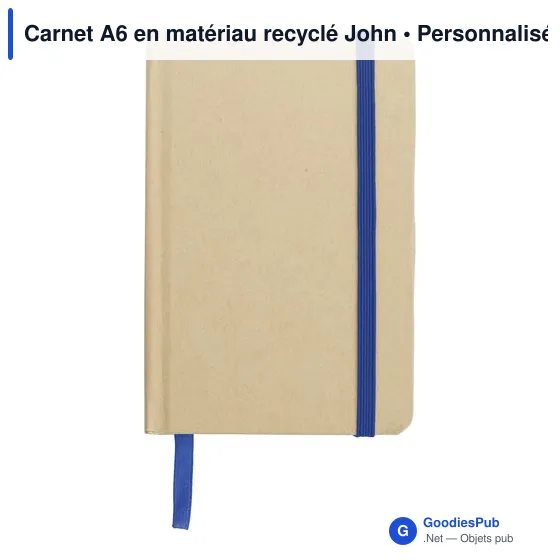 Carnet A6 en matériau recyclé John - Image 11