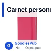 Carnet personnalisable A6 en PU et papier FSC avec logo - Format poche - Miniature 3