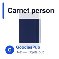 Carnet personnalisable A6 en PU et papier FSC avec logo - Format poche - Miniature 9