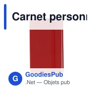 Carnet personnalisable A6 en PU et papier FSC avec logo - Format poche - Miniature 10