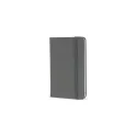 Variante Gris clair - Carnet personnalisable A6 en PU et papier FSC avec logo - Format poche