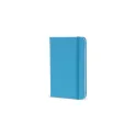Variante Bleu clair - Carnet personnalisable A6 en PU et papier FSC avec logo - Format poche