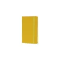 Variante Jaune - Carnet personnalisable A6 en PU et papier FSC avec logo - Format poche