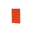 Variante Orange - Carnet personnalisable A6 en PU et papier FSC avec logo - Format poche
