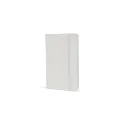 Variante Blanc - Carnet personnalisable A6 en PU et papier FSC avec logo - Format poche