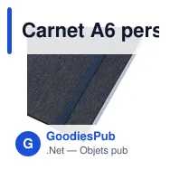 Carnet A6 personnalisable en rPET Ilias avec logo - Miniature 10