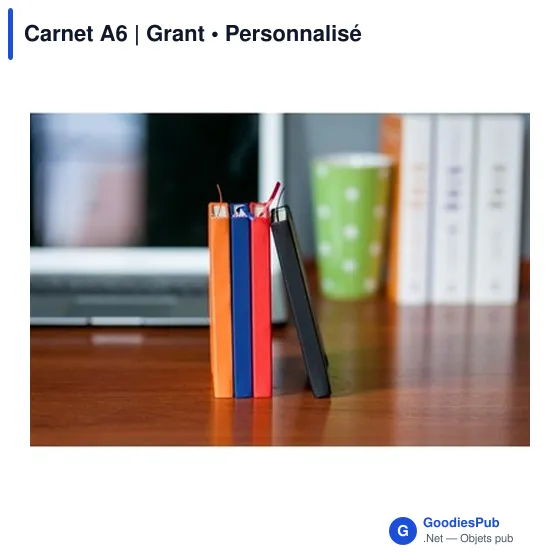 Carnet A6 personnalisable avec logo - Grant - Image 2