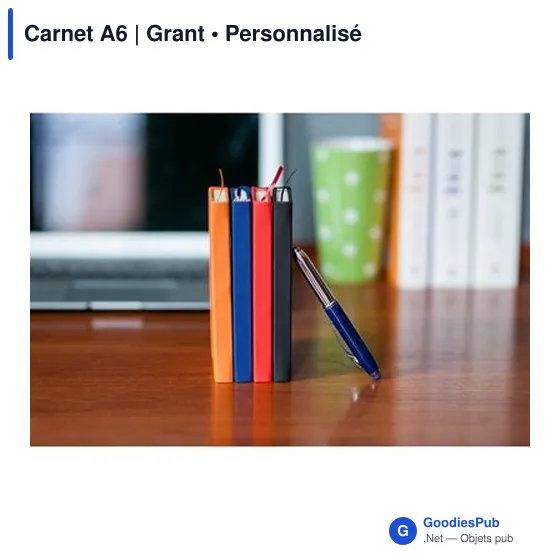 Carnet A6 personnalisable avec logo - Grant - Image 12