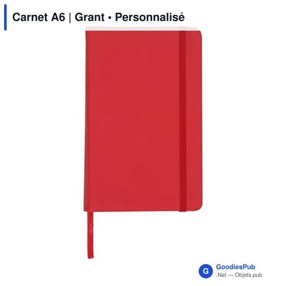 Carnet A6 personnalisable avec logo - Grant - Image 6