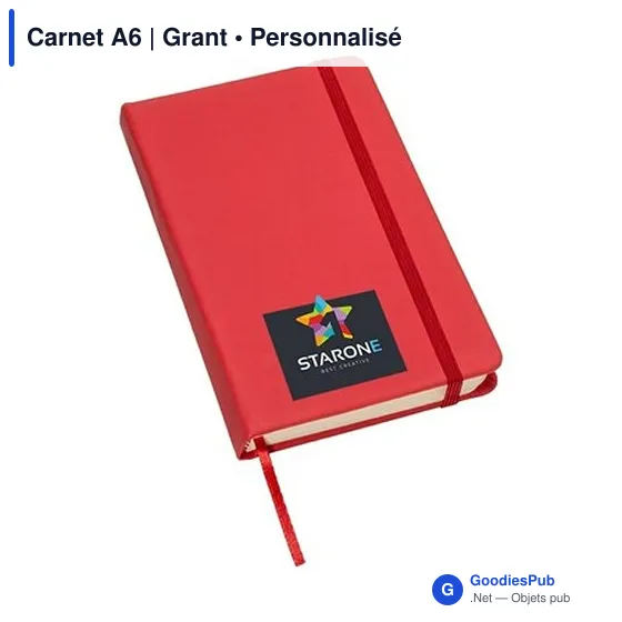 Carnet A6 personnalisable avec logo - Grant - Image 8