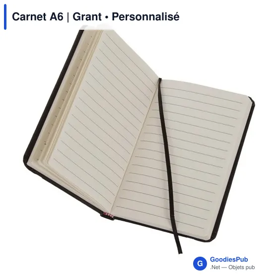 Carnet A6 personnalisable avec logo - Grant - Image 9