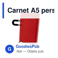 Carnet A5 personnalisable avec logo - Aurora - Miniature 1