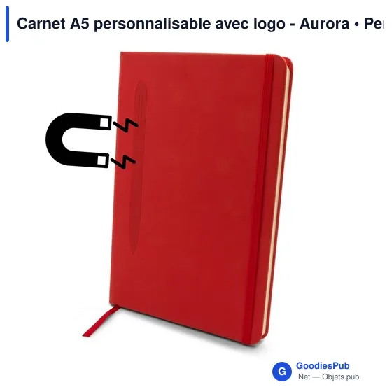 Carnet A5 personnalisable avec logo - Aurora - Image 1