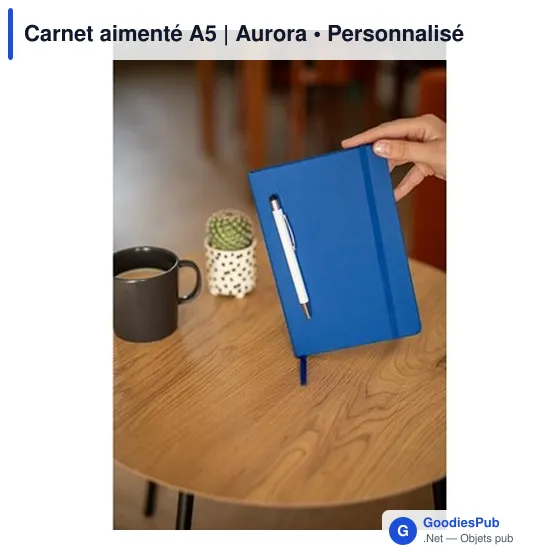 Carnet A5 personnalisable avec logo - Aurora - Image 5