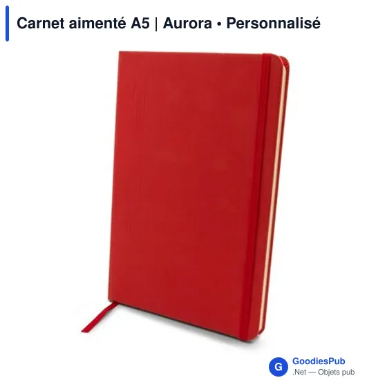 Carnet A5 personnalisable avec logo - Aurora - Image 7