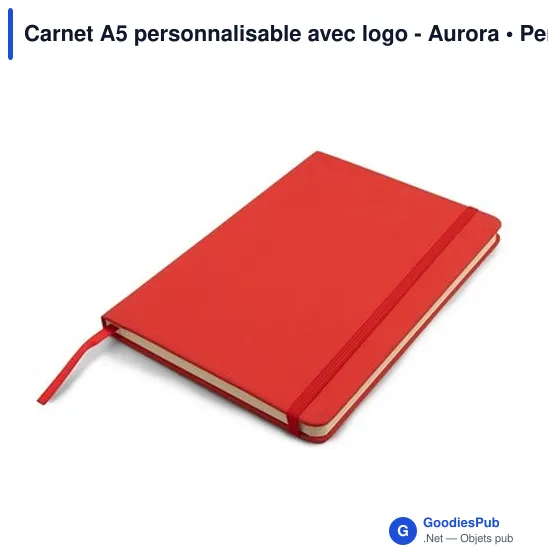 Carnet A5 personnalisable avec logo - Aurora - Image 8