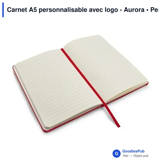 Carnet A5 personnalisable avec logo - Aurora - Image 9